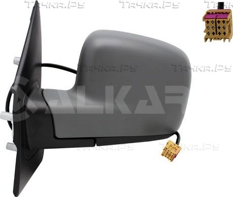 Зеркало боковое Alkar левое для Volkswagen Transporter T5 2003-2009. Артикул 9239985