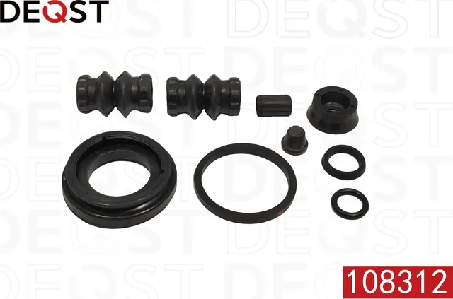 Ремкомплект тормозного суппорта заднего (для поршня O 34 mm  суппорт TRW/Lucas). NISSAN Almera (N16) (Deqst). Артикул 108312