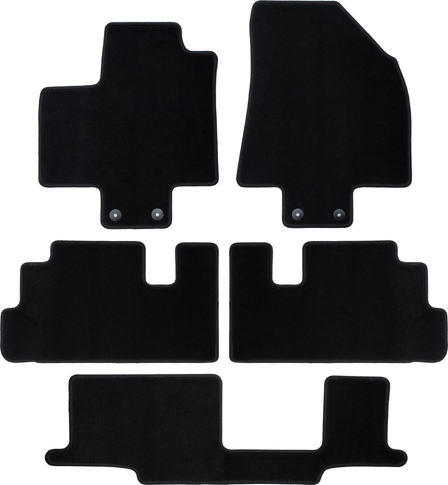 Коврики Klever Econom для салона Nissan Pathfinder V внед., 8 мест 2021-2026. Артикул KLEVER0103606601200k