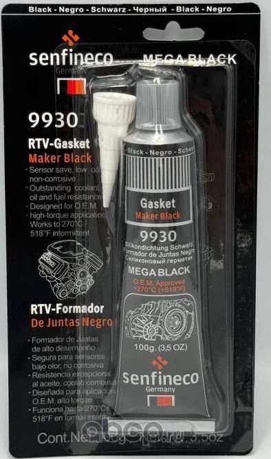 Senfineco RTV Silicone Gasket Maker Black/герметик силиконовый черный Senfineco. Артикул 9930