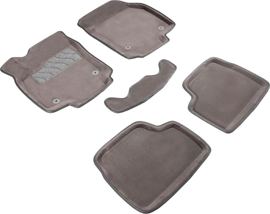 Коврики Seintex 3D ворсовые для салона Opel Astra H 2004-2015 Серые. Артикул 71734