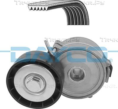 Приводной ремень поликлиновой с роликами (комплект) Dayco. Артикул KPV706