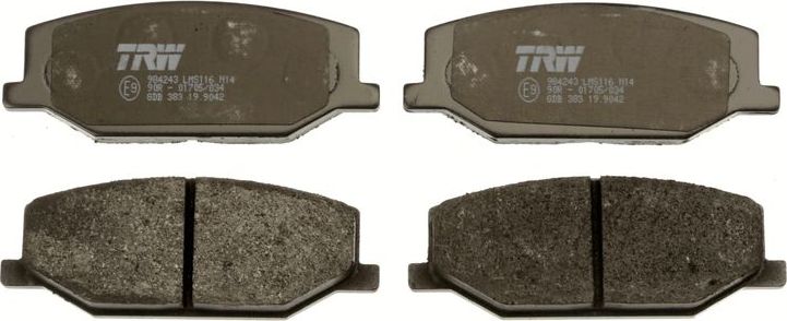 Тормозные колодки TRW COTEC. Артикул GDB383