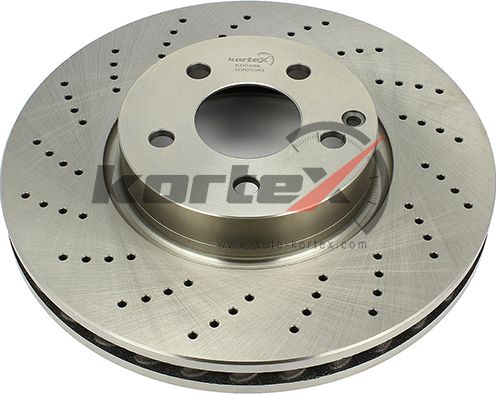 Диск тормозной MB W204/W212 07- (d=322mm)(перфорированный) пер.вент. (Kortex). Артикул KD0269