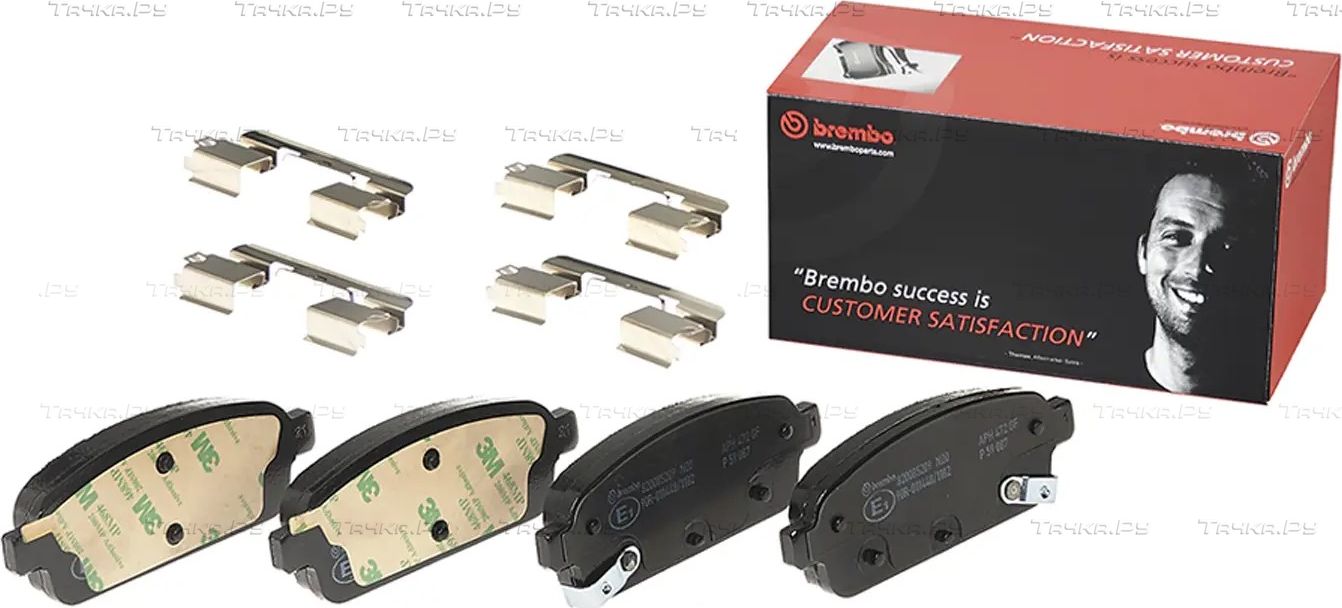 Тормозные колодки Brembo задние для Opel Astra H 2013-2014. Артикул P 59 087