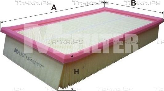Воздушный фильтр MFilter для Mercedes-Benz E-Класс II (W210, S210) 1995-2003. Артикул K 374