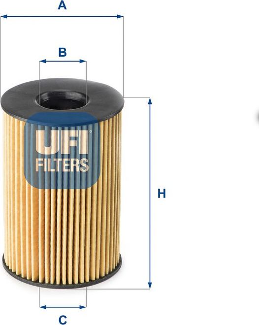 Масляный фильтр UFI. Артикул 25.201.00