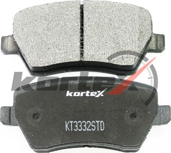Колодки тормозные NISSAN Micra (03-),Note (E11) (06-) RENAULT Clio (05-) передни (Kortex). Артикул KT3332STD