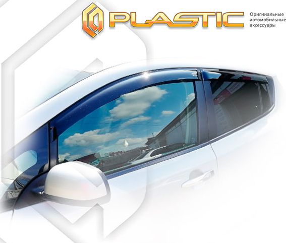 Дефлекторы СА Пластик для окон (Classic полупрозрачный) Nissan Leaf 2009-2017. Артикул 2010030314136