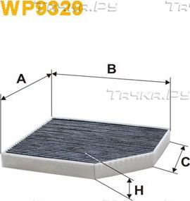 Салонный фильтр WIX Filters для Audi A4 IV (B8) 2007-2015. Артикул WP9329