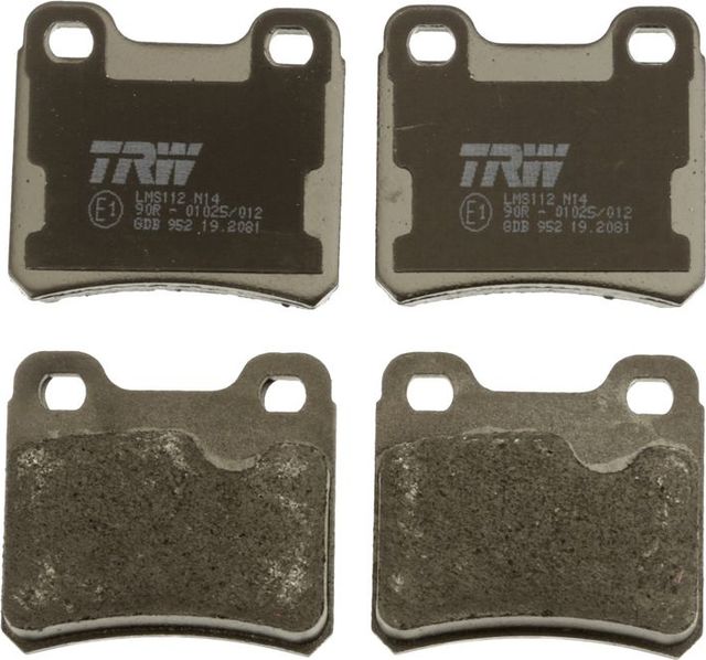 Тормозные колодки TRW COTEC задние для Saab 900 II 1993-1996. Артикул GDB952