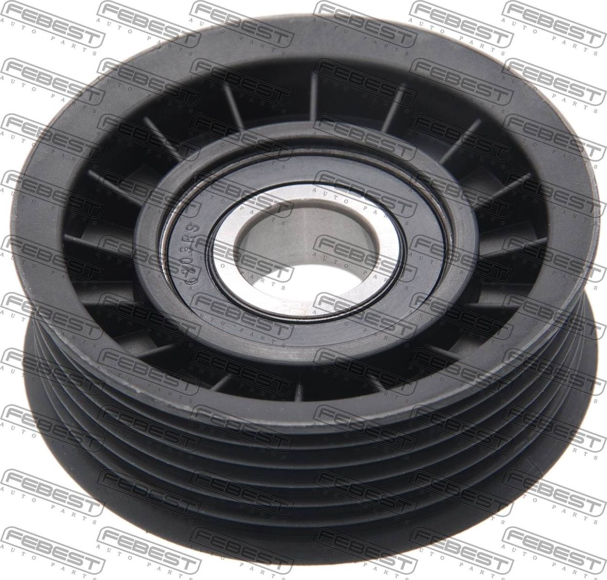 Натяжной ролик (натяжитель) приводного поликлинового ремня Febest. Артикул 2187-CAK