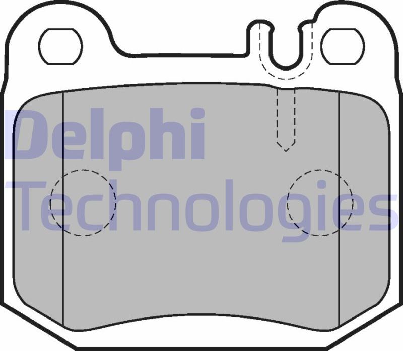 Тормозные колодки Delphi (Low-Metallic). Артикул LP1705