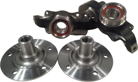 Ступицы Niva-Parts нерегулируемые 213, 22Z BMW с кулаком в сборе, 22 шлица для ВАЗ 2131 Нива, 4x4 1977-2026. Артикул NP-00203