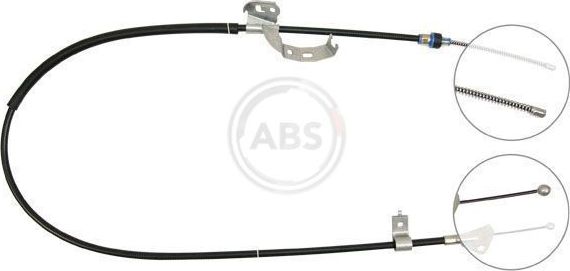 Трос ручника (тросик ручного тормоза) ABS. Артикул K19908