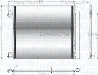 Радиатор кондиционера (конденсатор) Magneti Marelli. Артикул 350203832000