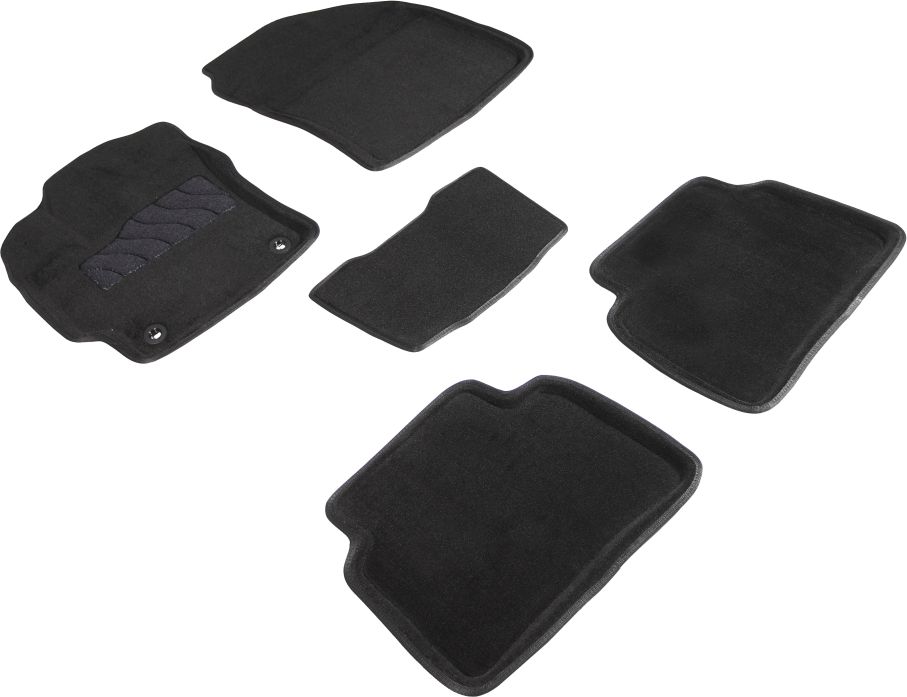 Комплект ковриков Seintex 3D ворсовые для салона Toyota Corolla E210 2019-2026 ЧЕРНЫЙ. Артикул 92641