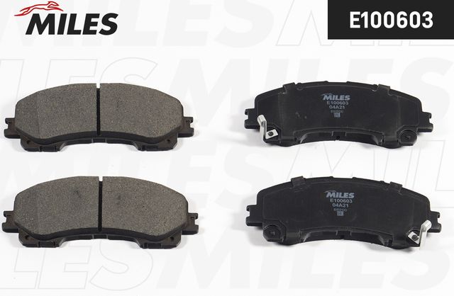 Тормозные колодки Miles (Semi-Metallic). Артикул E100603