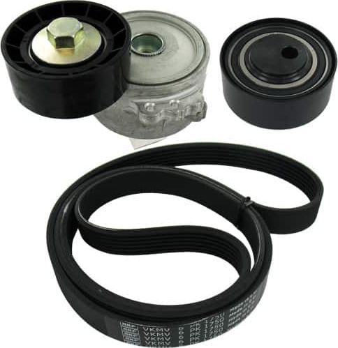 Приводной ремень поликлиновой с роликами (комплект) SKF. Артикул VKMA 33037