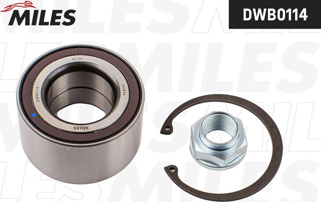 Ступичный подшипник (комплект) Miles передний задний для Honda Jazz I 2002-2008. Артикул DWB0114