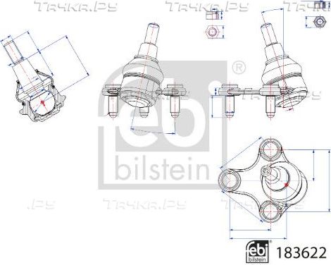 Шаровая опора Febi Bilstein. Артикул 183622