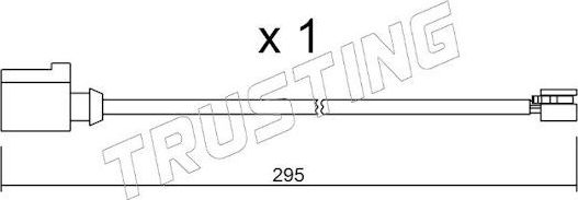 Датчик износа тормозных колодок  Trusting. Артикул SU.273