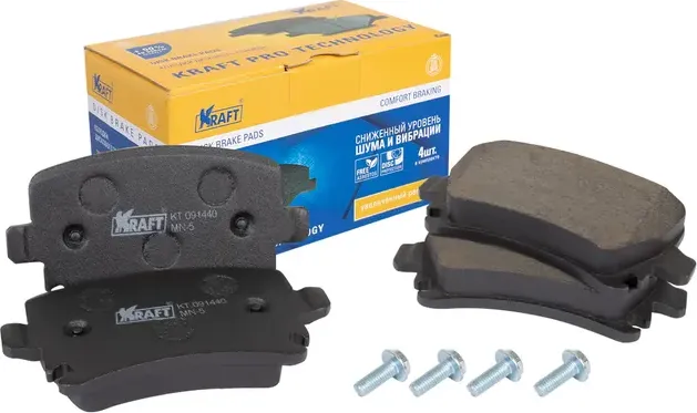 Колодки тормозные VAG A3/OCTAVIA 03- 1.6/1.8/2.0 задн. (Kraft) Kraft. Артикул KT091440