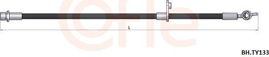 Тормозной шланг Cofle. Артикул 92.BH.TY133