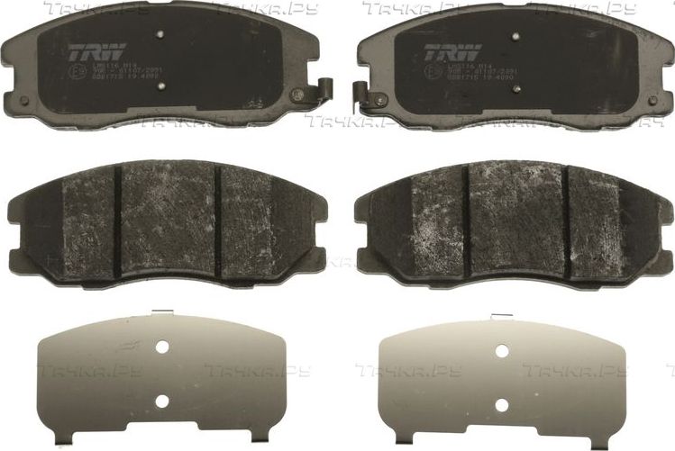 Тормозные колодки TRW COTEC передние для Opel Antara I 2006-2017. Артикул GDB1715