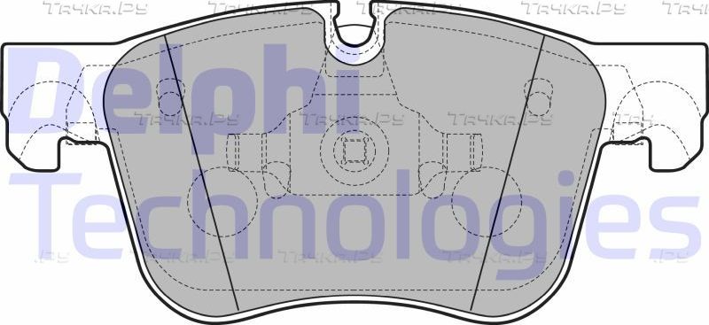 Тормозные колодки Delphi (Low-Metallic). Артикул LP3596