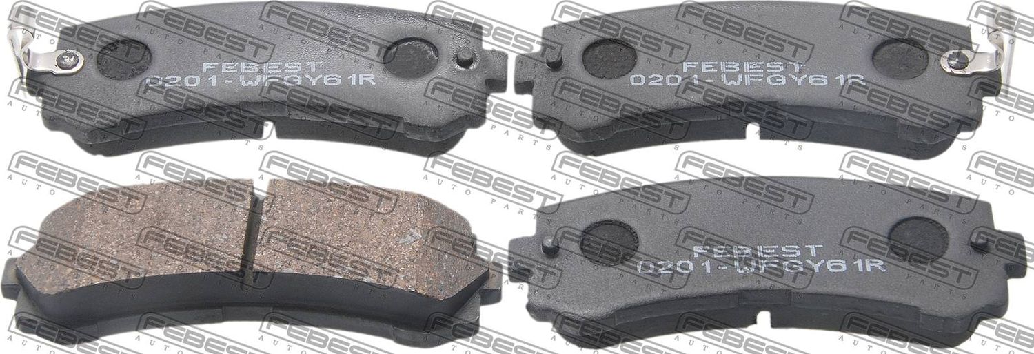 Тормозные колодки Febest. Артикул 0201-WFGY61R