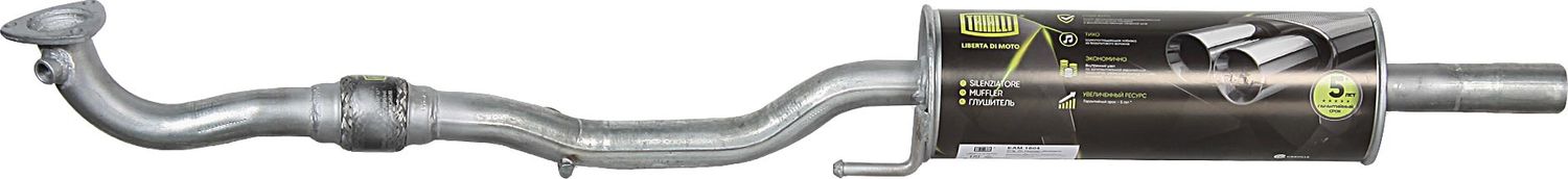 Глушитель (средняя часть) Trialli. Артикул EAM 1804