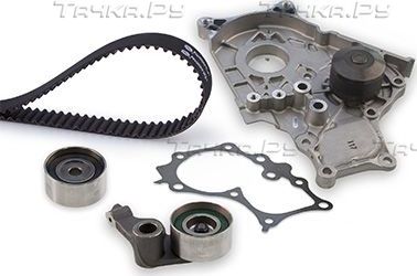 Помпа (водяной насос) с комплектом ремня ГРМ Gates PowerGrip® для Toyota RAV4 II (XA20) 2001-2005. Артикул KP15562XS
