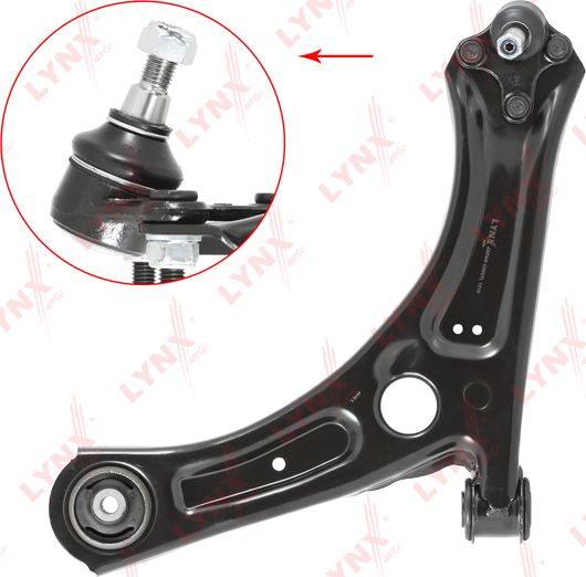 Поперечный рычаг передней подвески LYNXauto левый для Skoda Yeti I 2009-2017. Артикул C5697L