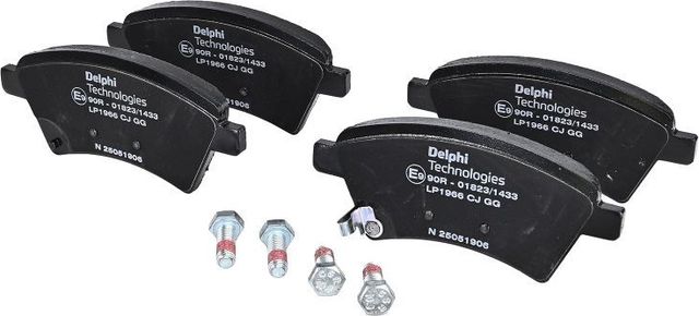 Тормозные колодки Delphi (Low-Metallic) передние для Suzuki SX4 I (Classic) 2006-2015. Артикул LP1966