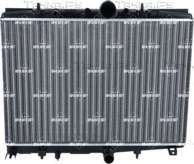 Радиатор охлаждения двигателя NRF (алюминий) для Citroen C5 I 2001-2004. Артикул 58347A