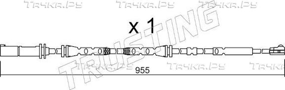 Датчик износа тормозных колодок  Trusting для BMW X3 II (F25) 2010-2017. Артикул SU.280
