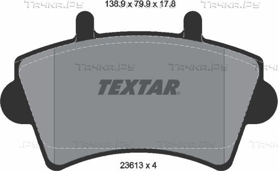 Тормозные колодки Textar Q+. Артикул 2361301