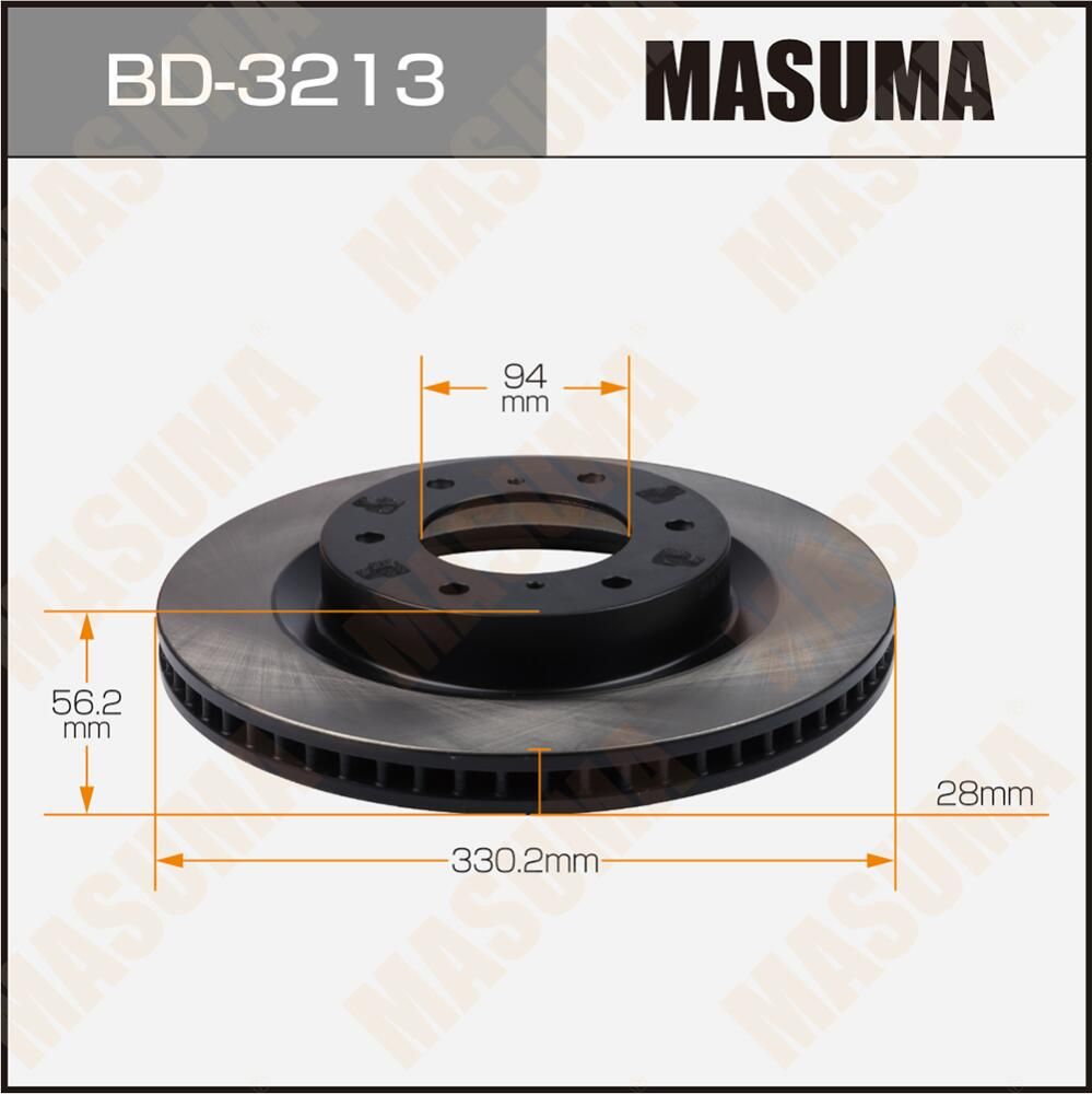 Тормозной диск Masuma. Артикул BD-3213