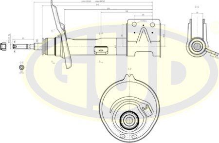 Амортизатор G.U.D.. Артикул GSA333768