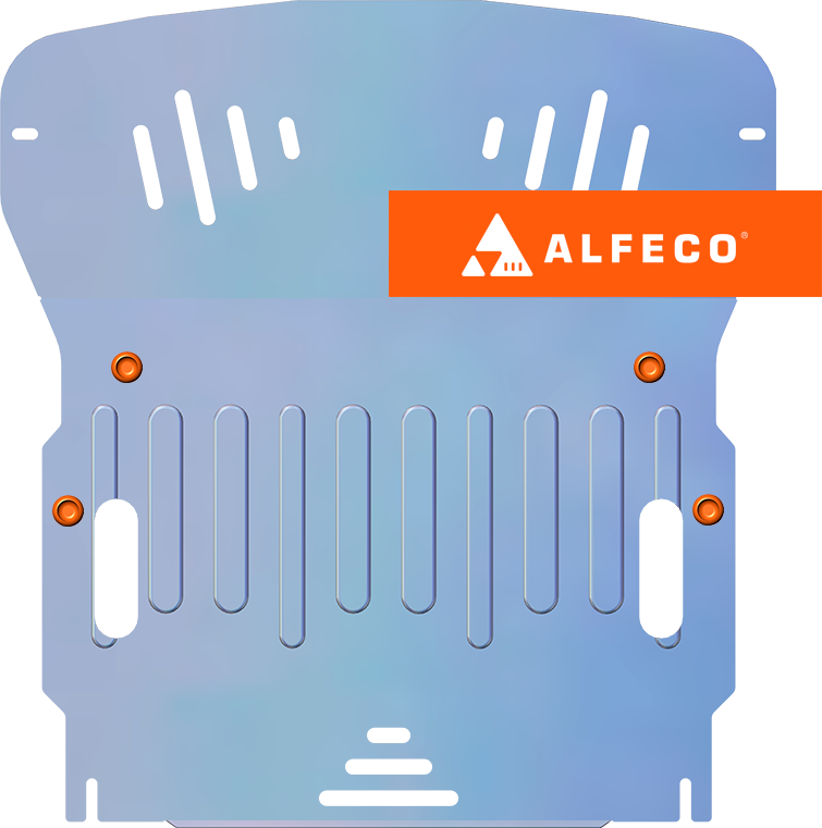 Защита алюминиевая Alfeco для картера и КПП Volkswagen Crafter 2006-2011. Артикул ALF.26.82al