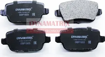 комплект колодок для дисковых тормозов (Dynamatrix-Korea). Артикул DBP1933