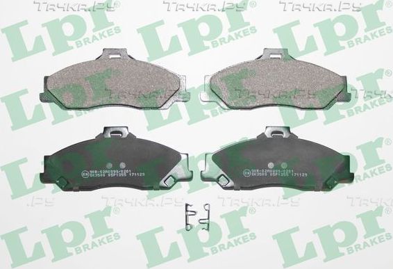 Тормозные колодки LPR передние для Ford Ranger I 1999-2006. Артикул 05P1355