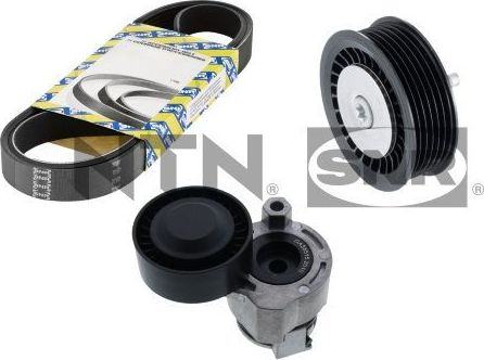 Приводной ремень поликлиновой с роликами (комплект) NTN / SNR. Артикул KA855.28