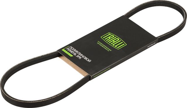 Приводной ремень поликлиновой Trialli (EPDM (Этилен-пропиленовый каучук)) для Mazda 6 III (GJ) 2012-2026. Артикул 3PK798E
