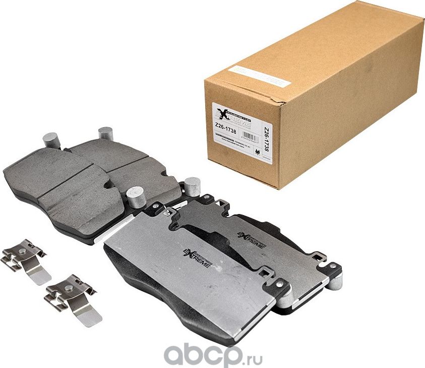 Передние керамические колодки Extreme Street Performance Z26 PowerStop 26-1738. Артикул 261738