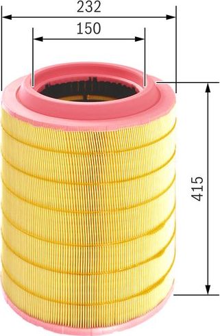 Воздушный фильтр Bosch для MAN TGL 2004-2026. Артикул F 026 400 211