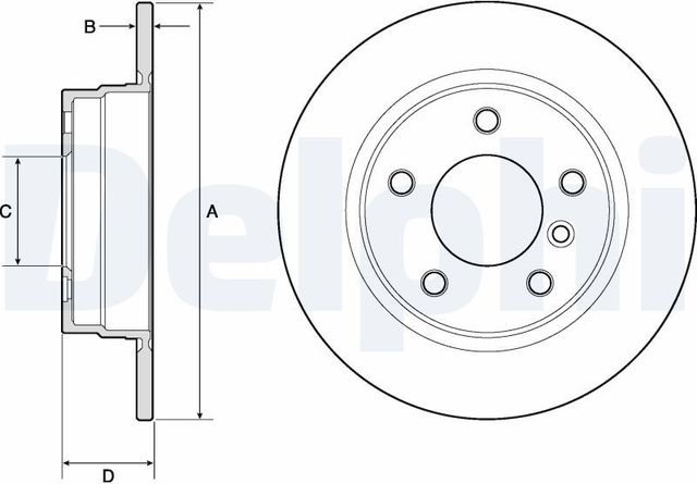 Тормозной диск Delphi. Артикул BG2624