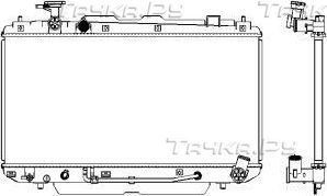 Радиатор охлаждения двигателя Sakura для Toyota RAV4 II (XA20) 2000-2005. Артикул 3461-1019
