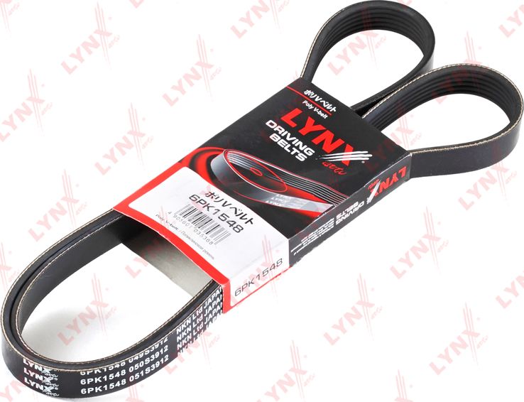 Приводной ремень поликлиновой LYNXauto. Артикул 6PK1548